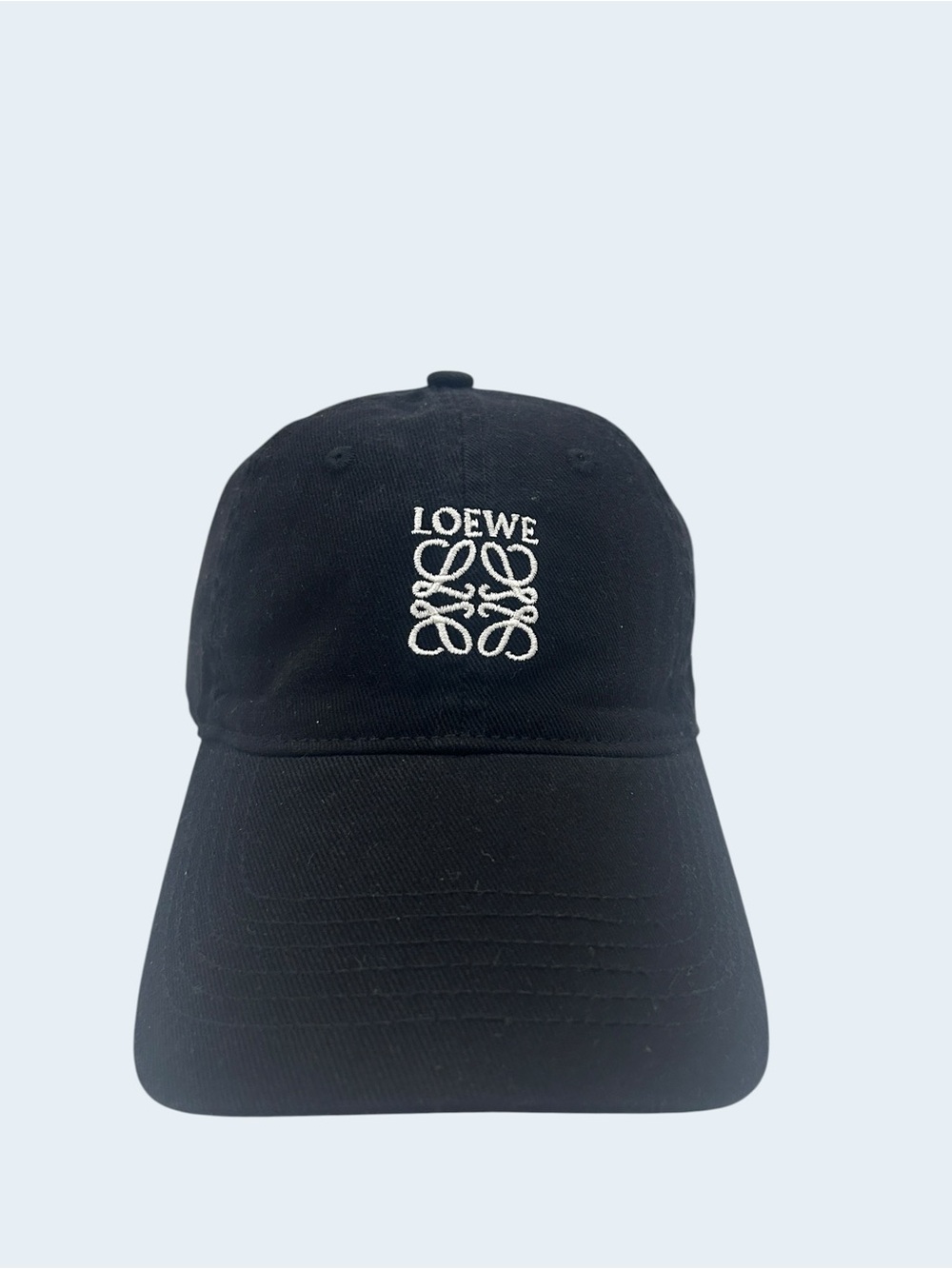 Loewe Black Cap with White Anagram Embroidery - Picture 5 of 5